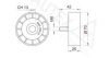 CITRO 6453SQ Deflection/Guide Pulley, v-ribbed belt